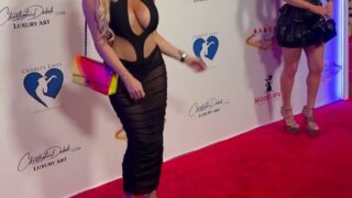 Busty Claudia Fijal Arrives at the Babes In Toyland Event