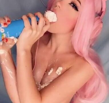 Belle Delphine Nude Onlyfans Whipped Cream Blowjob Porn Video  Nudes