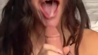 Christine Deepthroat Blowjob Cumshot OnlyFans Video Leaked – OnlyFans